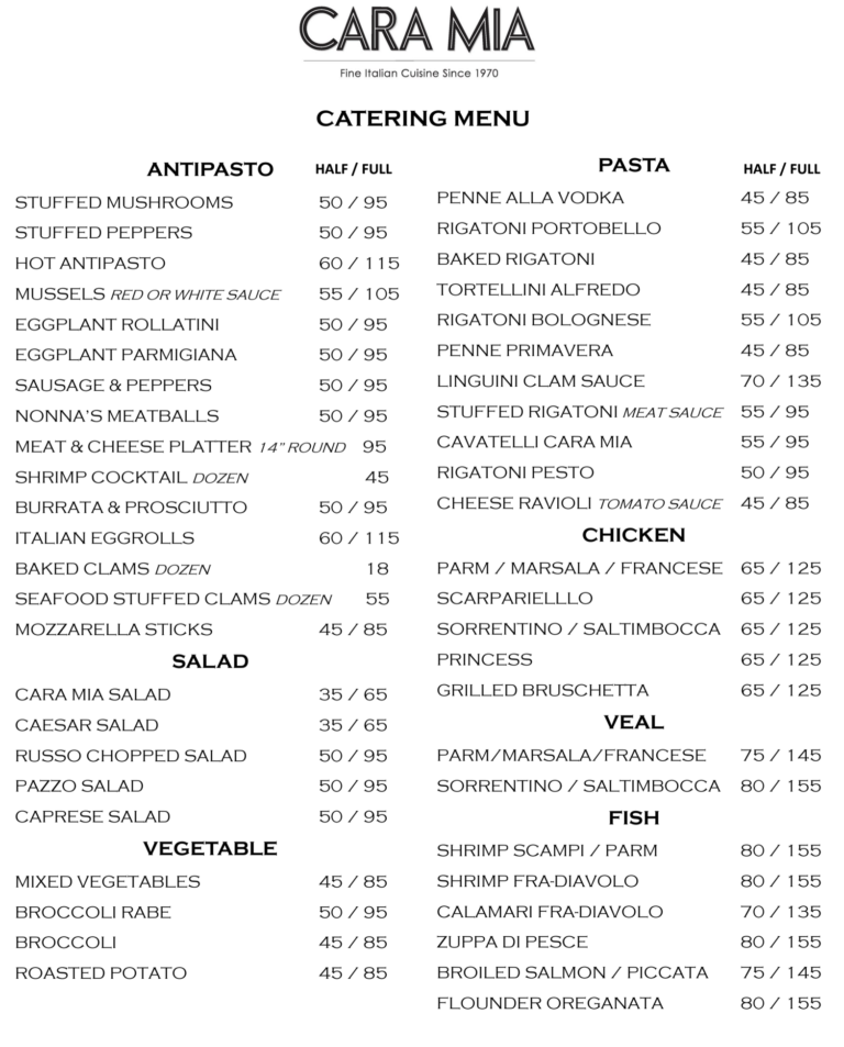 seaford-catering-packages-cara-mia-italian-restaurant